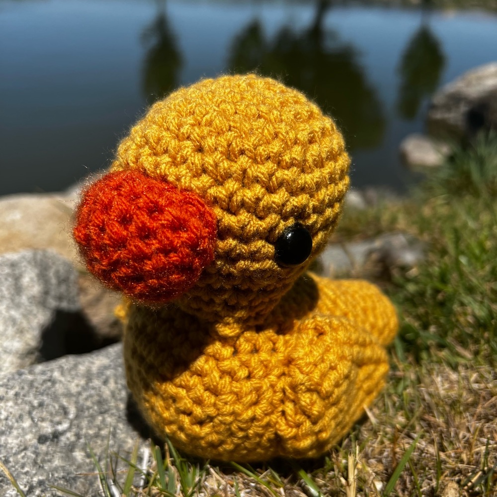 Hand Crocheted Yellow Duckie! - Picture 7 of 9